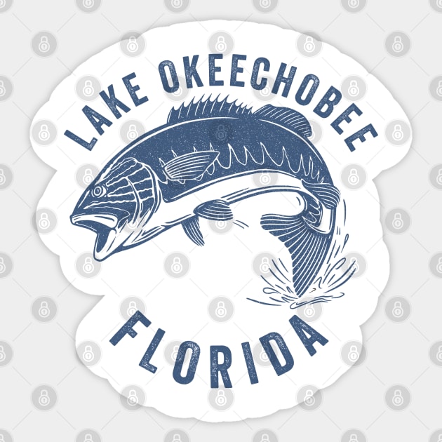 Lake Okeechobee Florida Sticker by Eureka Shirts